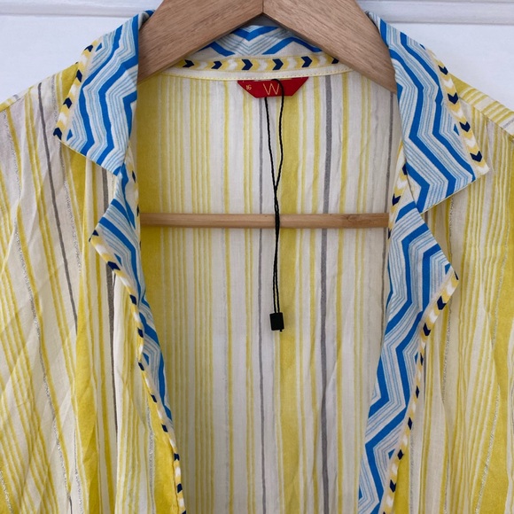 Cotton boho tiered duster coverup made in India - Picture 5 of 9